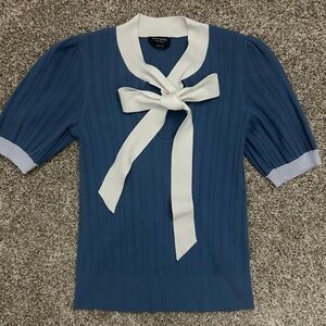 Kate Spade Colorblock Bow Neck Sweater